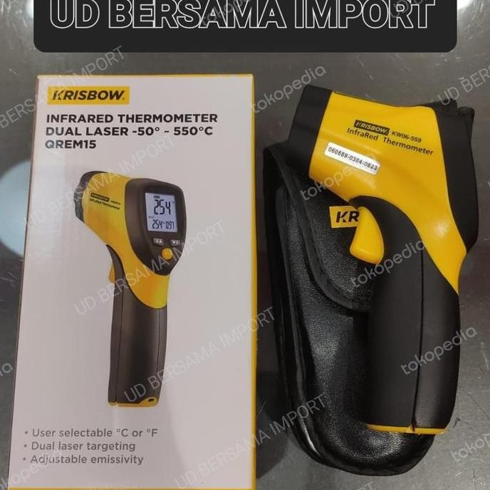 Krisbow Thermogun Dual Laser Infrared -50 To 550 C Thermometer Gun
