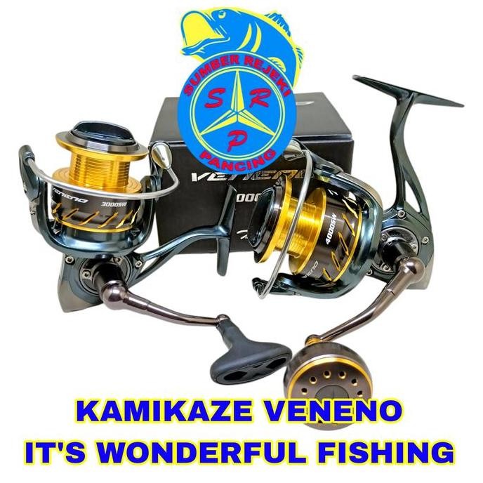 BEBAS ONGKIR - Reel Kamikaze Veneno Sw 800 1000 3000 4000
