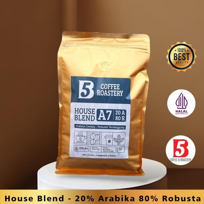 

langsung order saja] House Blend 20% Arabika 80% Robusta - Medium To Dark Roast - 1 Kg