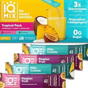 

IQBar IQMix Hydration Electrolytes Powder Tropical Pack (20 Sticks x 8g)