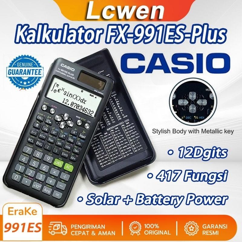 

Kalkulator Scientific Casio Ilmiah Fx-991Ex/991Es-Plus Calculator Scientific Casio Kalkulator Casio Scientific 417 Fungsi/Dua Sumber Tenaga Baterai Dan Tenaga Matahari/40 Konstanta Rumus