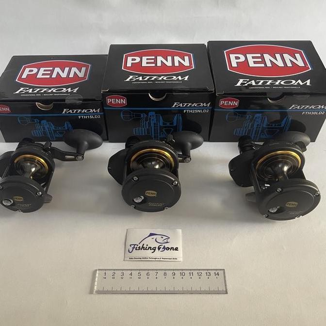 TERMURAH - Penn FATHOM Lever Drag 2 Speed Reel OH Overhead Jigging - Handle Kanan