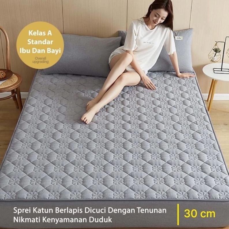 Motif Terbaru ! Sprei Sultan Waterproof Anti Air Breathable/ Sprei Protector bermotif / Sprei anti a