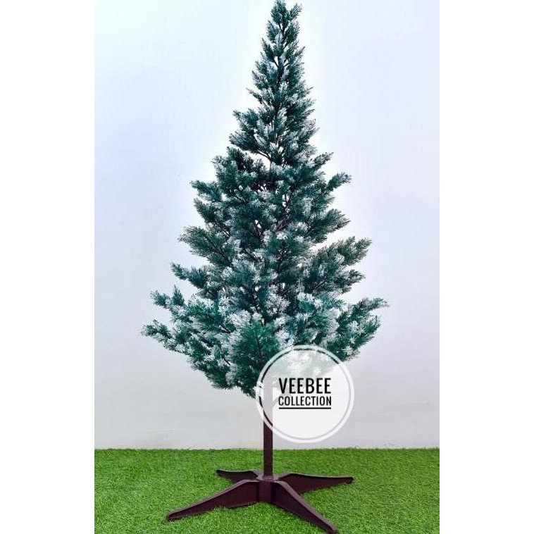populer] Pohon natal Plastik salju 120cm/ christmas tree 120cm/ Pohon terang