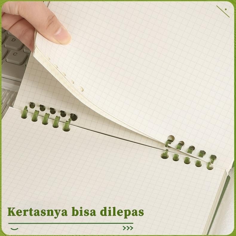 

Notebook Binder B5 Flip Vertikal / Buku Catatan B5 Aesthetic Lucu untuk Sekolah / Buku Tulis 360 Derajat