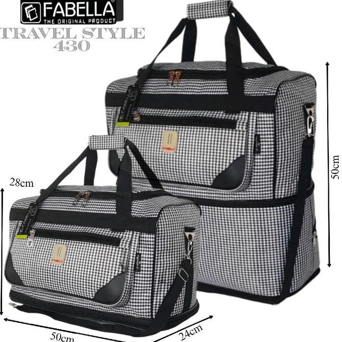 Tas pakaian fabella Tasl tingkat tas travel besar tas jalan jalan tas mudik tas multifungsi tas pria
