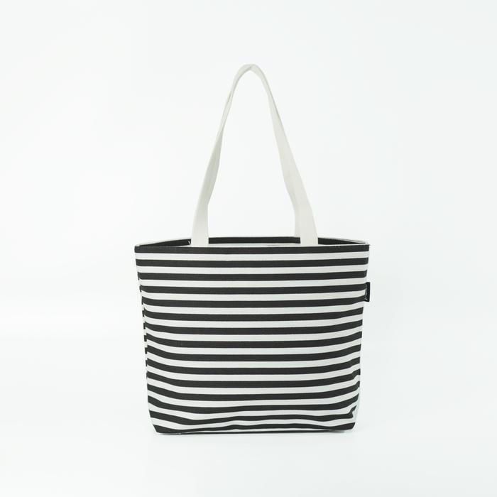 Pamole Tas Tote Bag Wanita Resleting Bahan Kanvas - Kina Series Tote  Bag