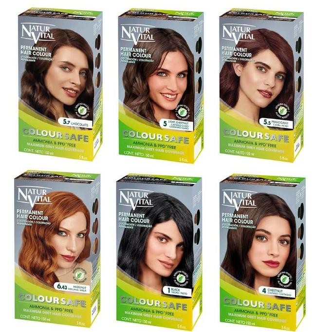 

NaturVital Natur Vital Coloursafe Permanent Hair Dye Color/ Cat Rambut