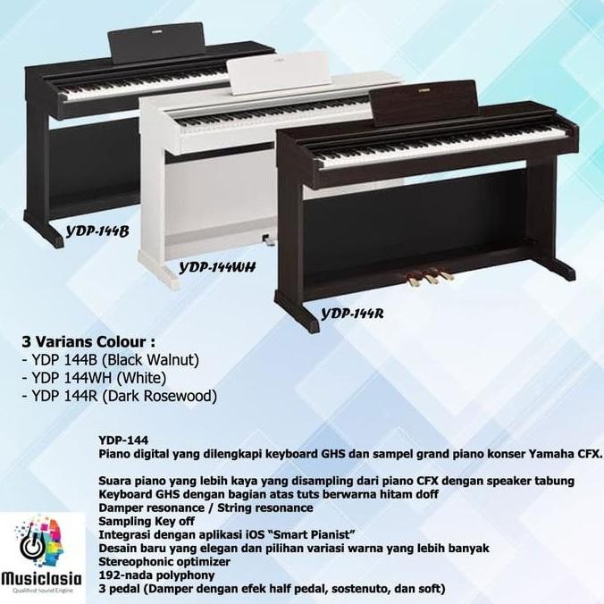 baru Yamaha Arius YDP 144 / YDP-144 / YDP144 / 144B / 144R /144WH Digital - Dark Rosewood