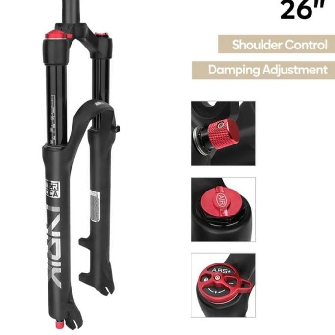 Meroca Fork Air Angin Suspensi Sepeda MTB Fork OS Lurus Damping Reboun