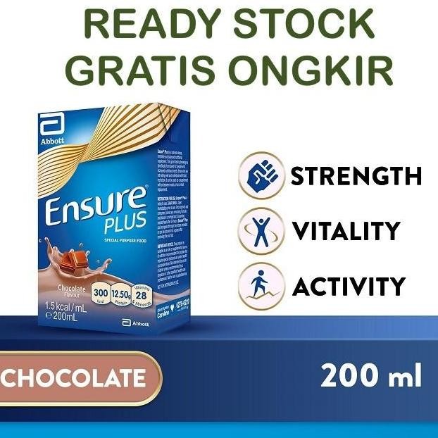 

SUSU Abbott Ensure Plus Packet Milk - Chocolate 200ml
