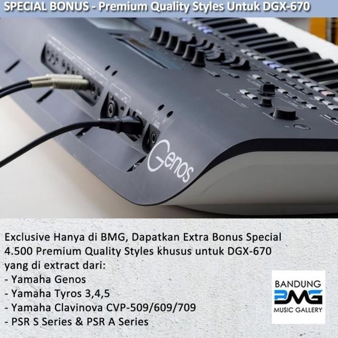 baru Yamaha DGX 670 Digital Piano / DGX670 (Penerus DGX660 / 660)