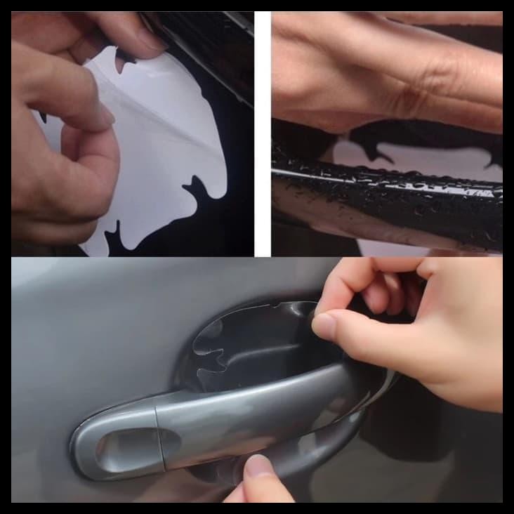 TERMURAH STIKER ANTI GORES PELINDUNG GAGANG PINTU MOBIL ALL NEW JAZZ