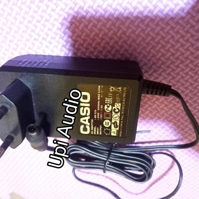 baru adaptor 12v keyboard casio * Wk 6500, Wk 6600, Wk 7500, Wk 7600