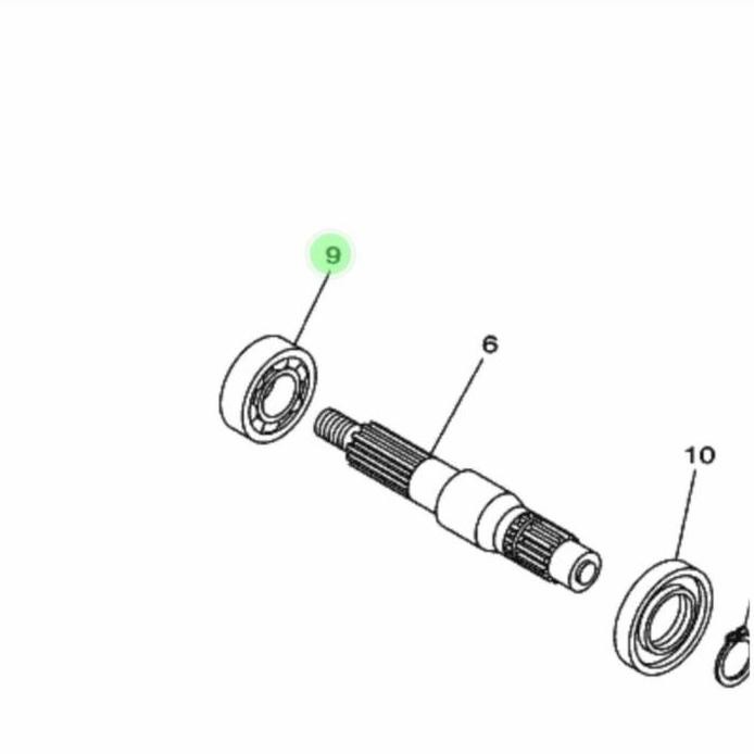 new LAHER BEARING AS RODA BELAKANG MIO SPORTY SMILE ORIGINAL