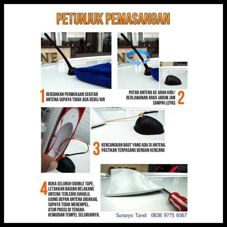 TERBARU ANTENA SIRIP HIU HYBRID CARBON MOBIL APV 