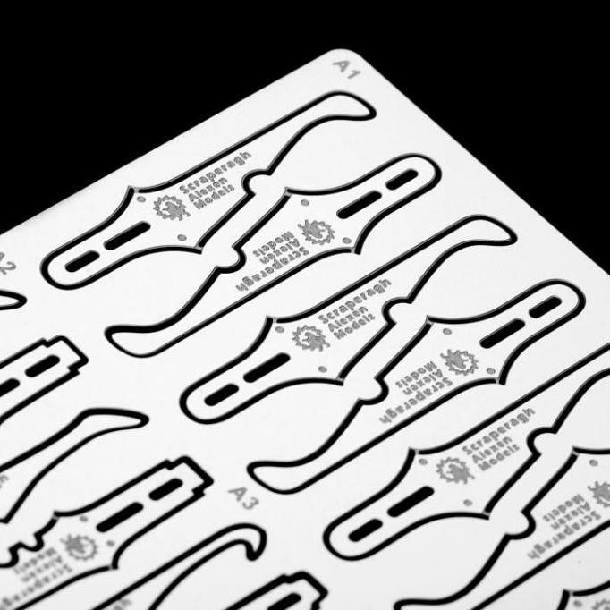 

baru Template Scraper 17in1 AJ0063 Art Knife Pen Cutter Gundam Model Kit