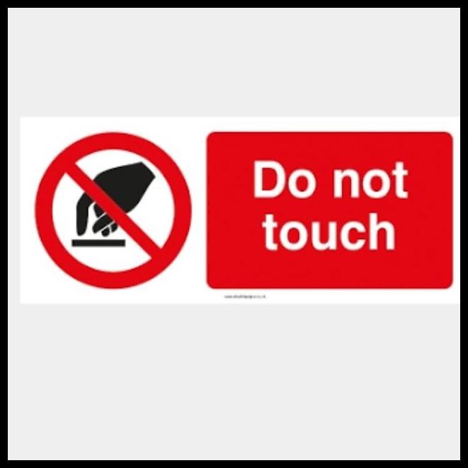 

DISKON SIGN STIKER LIFT NO TOUCH SENTUH PEGANG !