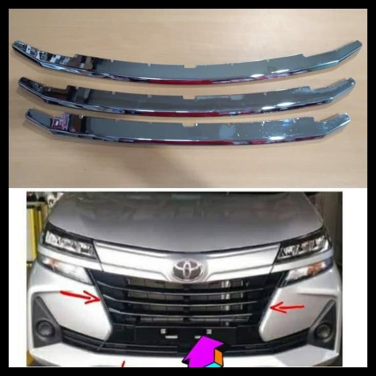 DISKON LIS FRONT GRILLE/LIS GRILL AVANZA/XENIA 2019 CHROME 