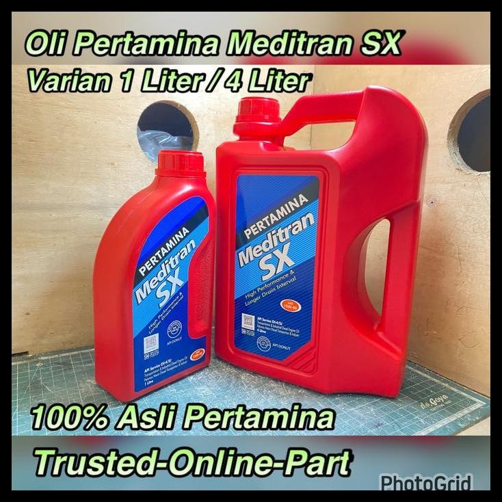 GRATIS ONGKIR OLI PERTAMINA MEDITRAN SX 1 LITER 4 LITER 100% ASLI PERTAMINA 