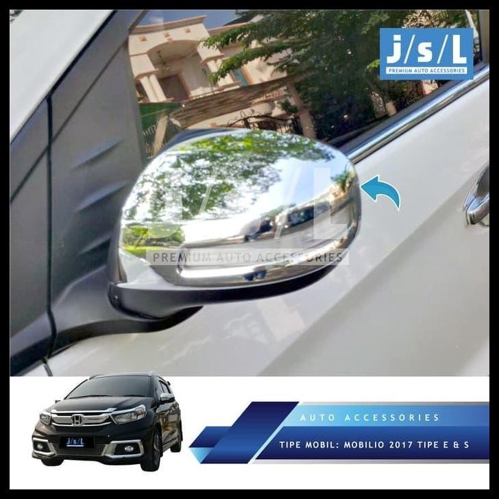 GRATIS ONGKIR MOBILIO 2017 MIRROR COVER CHROME TIPE S DAN E/AKSESORIS HONDA MOBILIO 