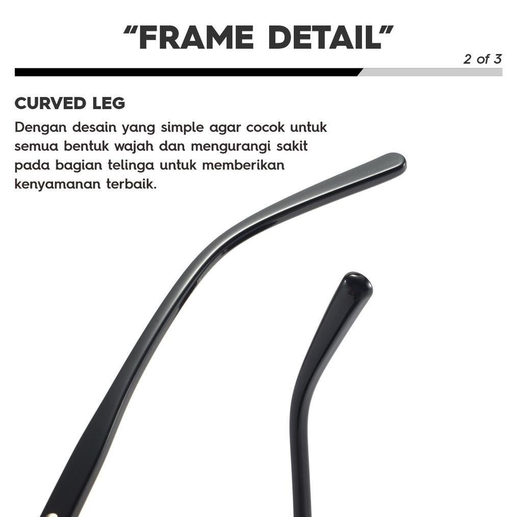 ROBINS - KACAMATA HITAM KOTAK FASHION SUNGLASSES TR ANTI UV400 818-2