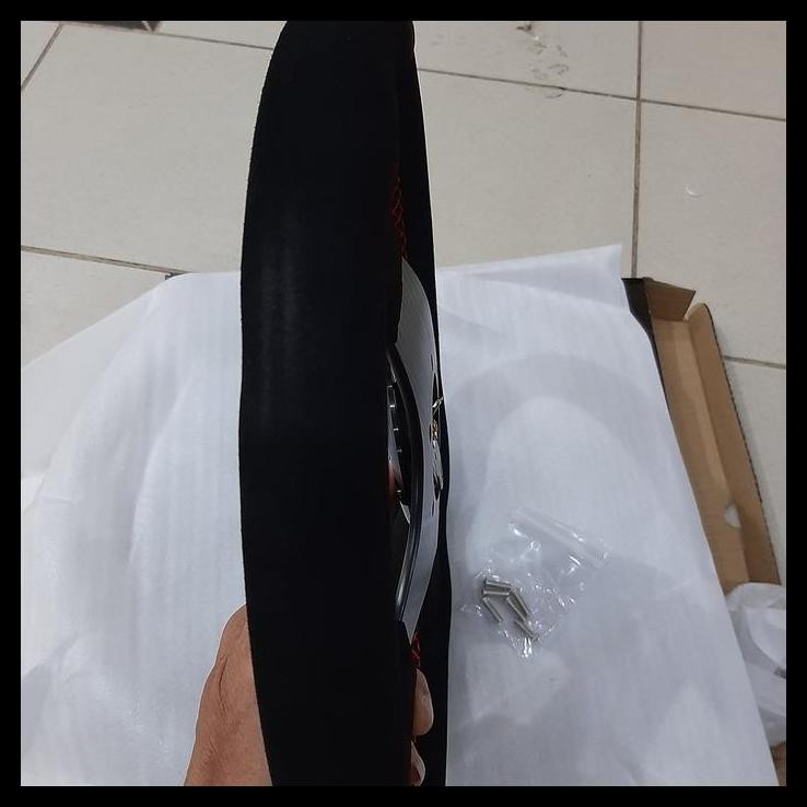 TERMURAH STIR 14INCH KEYS MOTIF RATA - ASLI KULIT - HITAM - IMPORT 