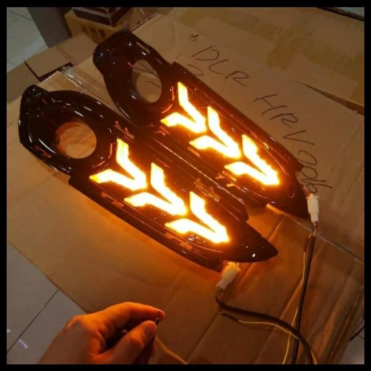 DISKON COVER FOGLAMP DRL HONDA HRV 2015 - 2018 - SEIN RUNNING - 3 FUNGSI