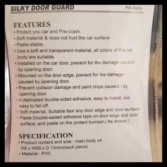 DISKON SILKY DOOR GUARD DAIHATSU/DOOR GUARD LOGO DAIHATSU 