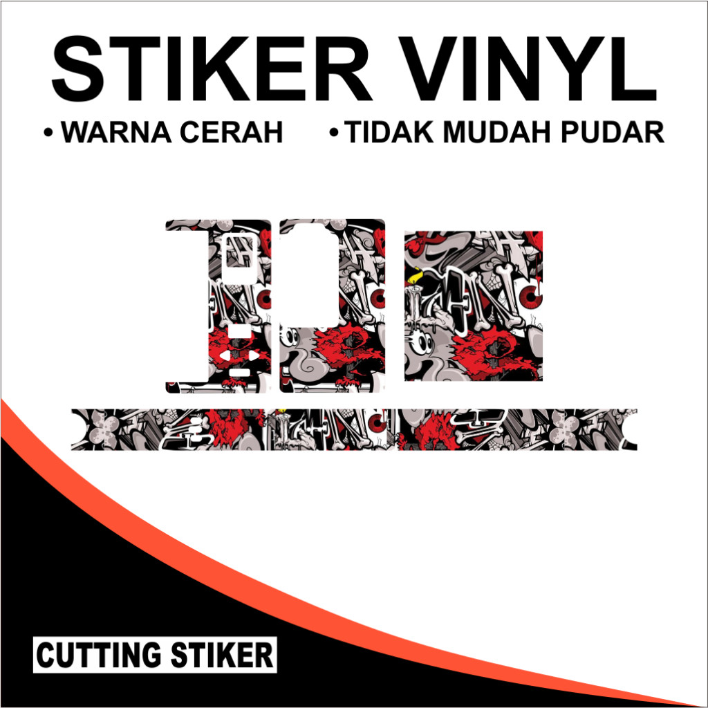 

*Premium Quality* Paketan Stiker B80 Laminasi Doff 43 Garskin Custom Stiker Maxdecal Bkn Case COD