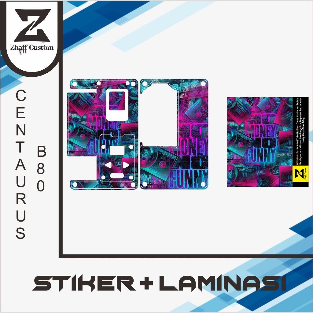 

*Premium Quality* Zhaff Cntrs B80 Anti Luntur Type 6 Garskin Custom Stiker Maxdecal Bkn Case COD