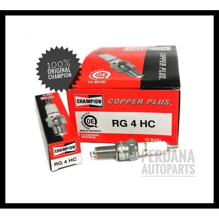 TERBARU BUSI HONDA BEAT FI ESP, SCOOPY FI, SPACY FI ASLI CHAMPION RG4HC 