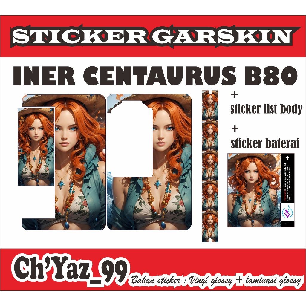 

*Premium Quality* B80 One Piece J Garskin Custom Stiker Maxdecal Bkn Case COD