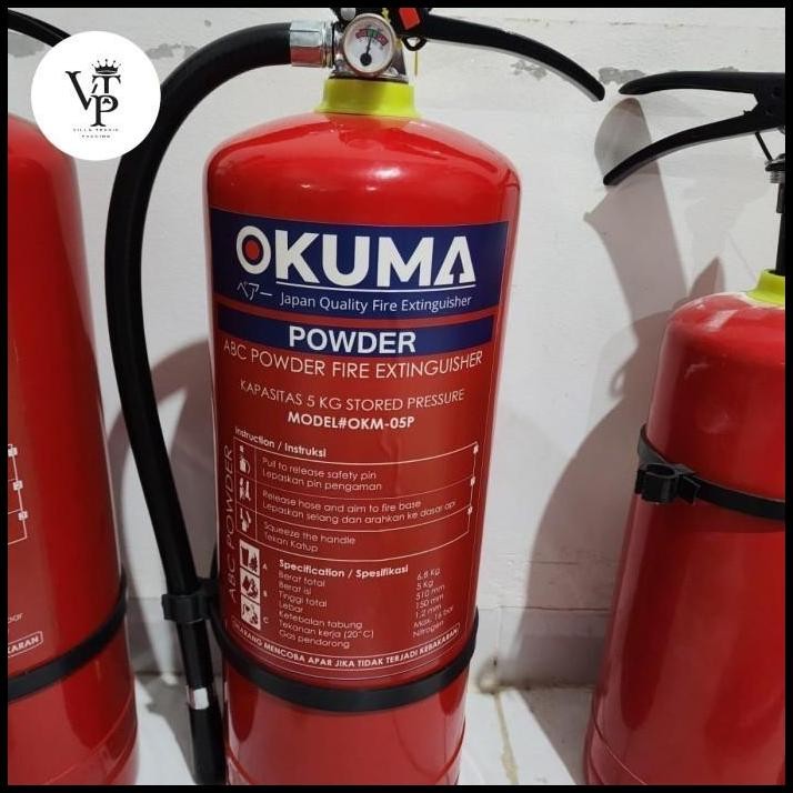 OKUMA - 05P POWDER 5KG TABUNG ALAT PEMADAM API RINGAN APAR KEBAKARAN