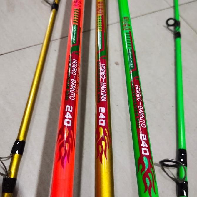 joran hugo bamuto 240 cm joran fiber solid pakai drat
