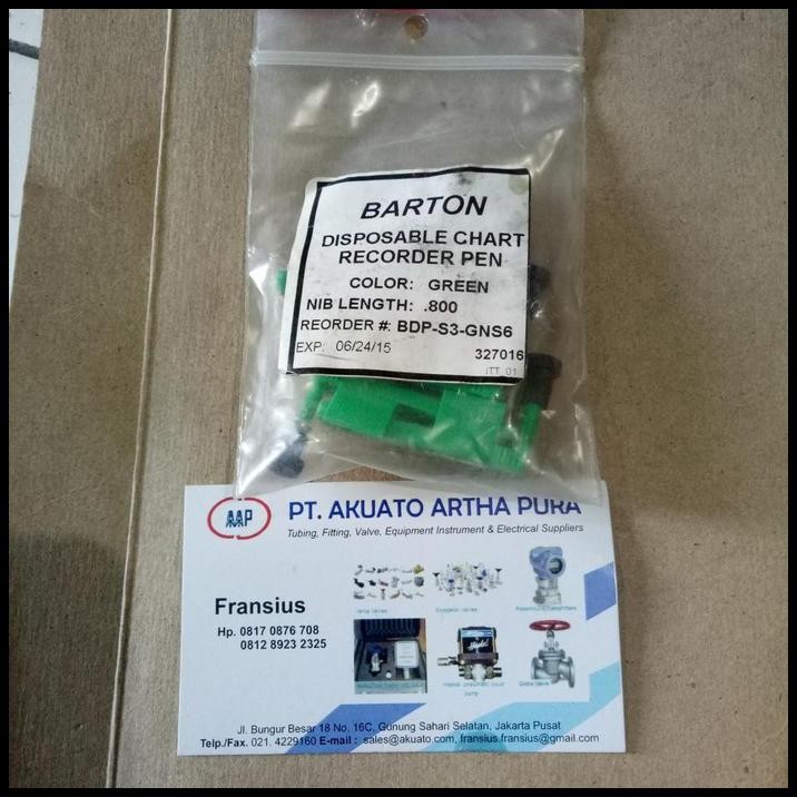 

Pen Barton GREEN BPD-S3-GNS6