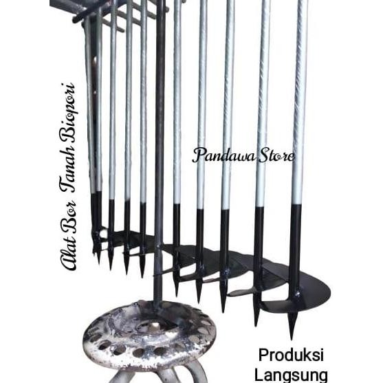 Bor Biopori Spiral Termurah / Alat Bor Tanah Manual Multifungsi