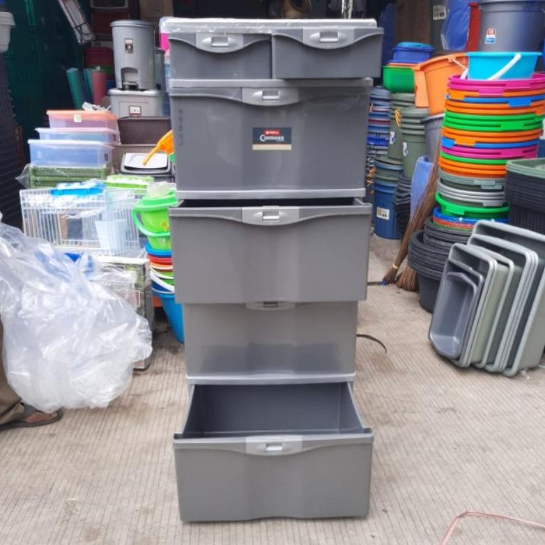 Lion Star - Lemari Pakaian Plastik Susun 4 Lion Star / Primera Container Sl4 Ready