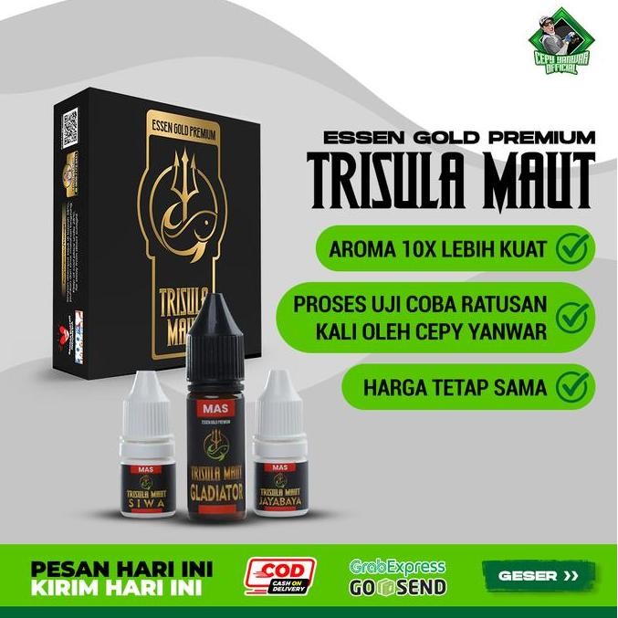 Super Hot, Essen Trisula Maut Gold | Mancing Essen Untuk Ikan Mas Lele Patin Bandeng Bawal Laut Nila