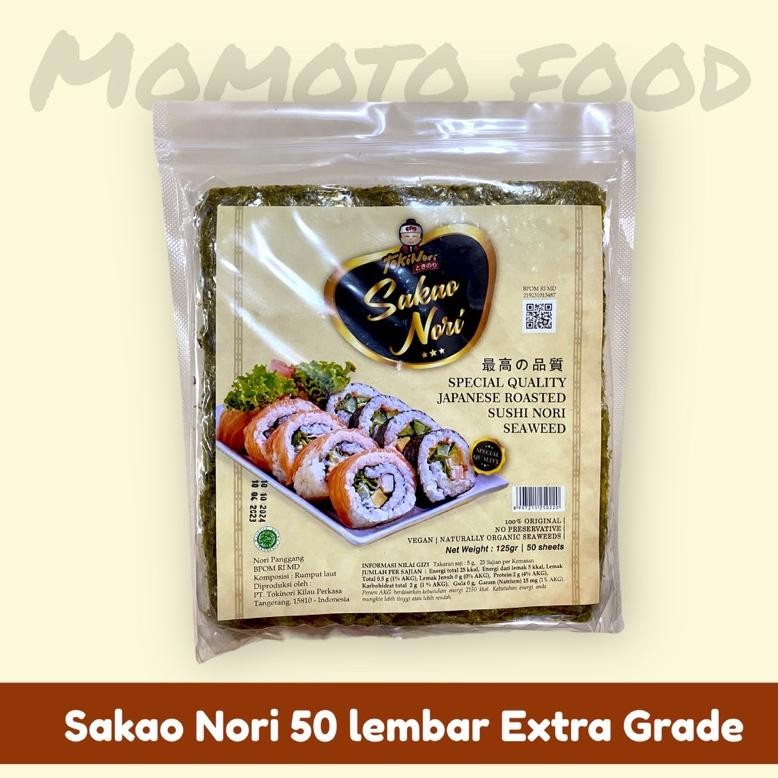 

Original Sakao Sushi Nori Extra Grade 50 Lembar Ad-532
