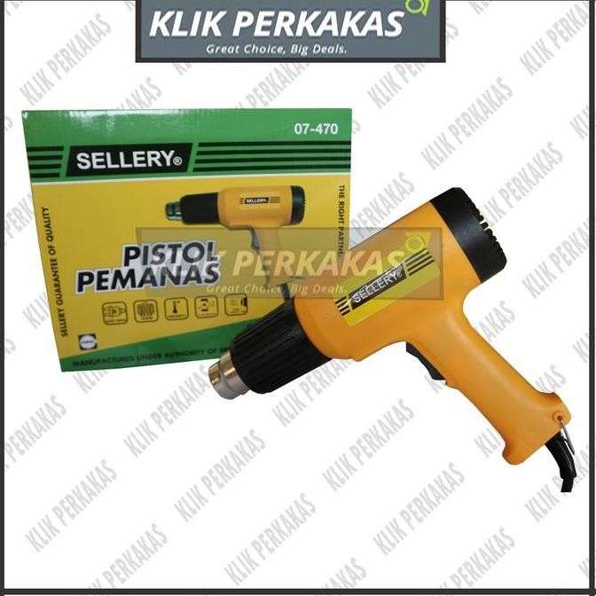Hot Gun Sellery Heat Air Gun Pemanas Plastik Low Watt Sellery Original