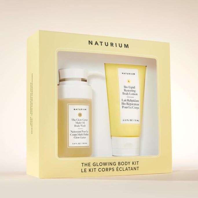 Naturium The Glowing Body Kit Set Include Lotion and Wash