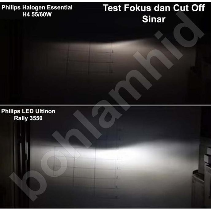 LED Philips H7 Ultinon Rally Lampu LED Mobil 100 Watt 9 Lumens