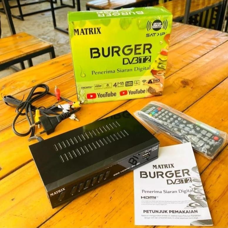 NEW SET TOP BOX MATRIX BURGER HIJAU TV TABUNG // STB MATRIX HIJAU /SET TOP BOX MATRIX BURGER HIJAU [