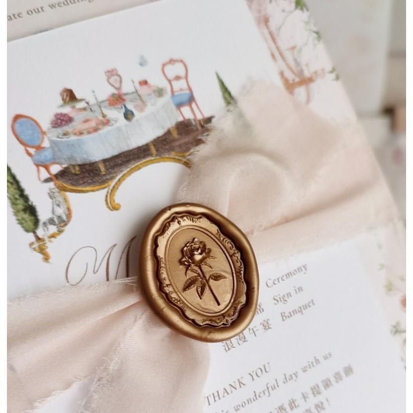 

CORIN - 1 Pcs Wax seal sticker instan Self adhesive wax seal sticker / hiasan undagan vintage harry potter #Paletecolor