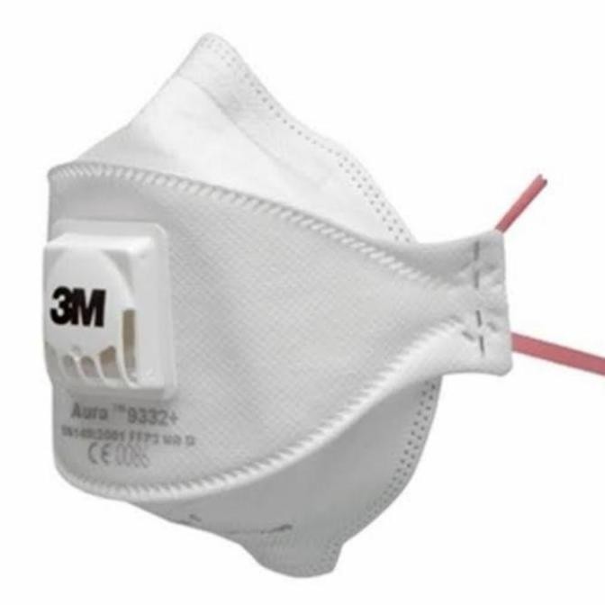 ready Masker 3M N95 aura 9332+ FFP3 1 kotak isi 10 pcs