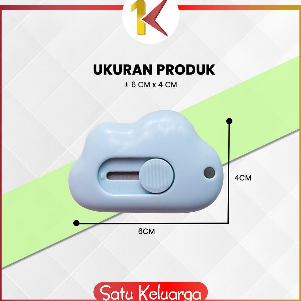 

SK-C953 Cutter Mini Lucu Bentuk Awan / Pisau Kartun Alat Bantu Potong Kertas Alat Tulis Kantor / Pisau Cutter Mini Model Awan Cutter Portable