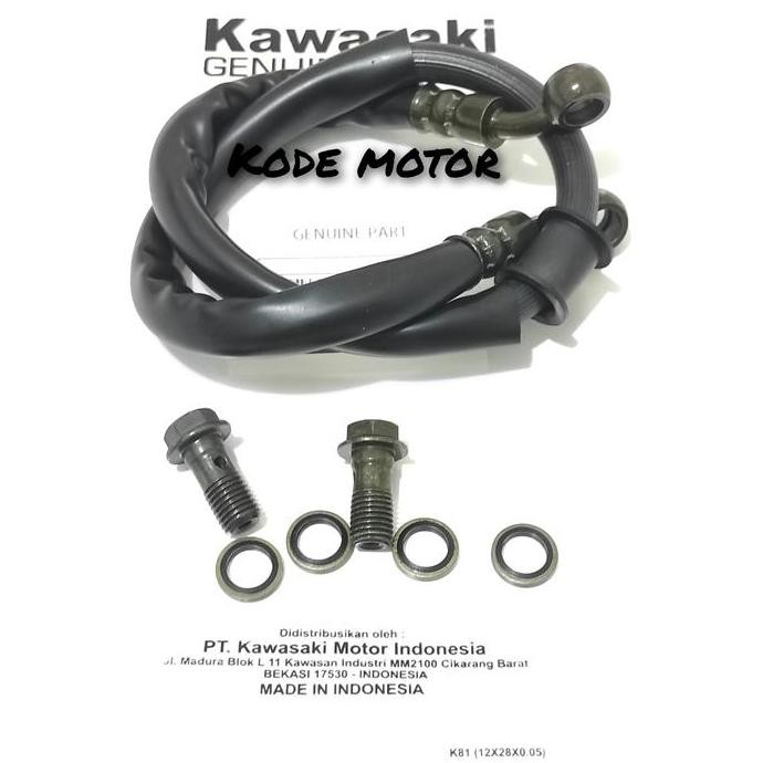 Selang rem Belakang + Buat Selang Rem 2pcs Kawasaki Ninja R , Ninja RR , Ninja S