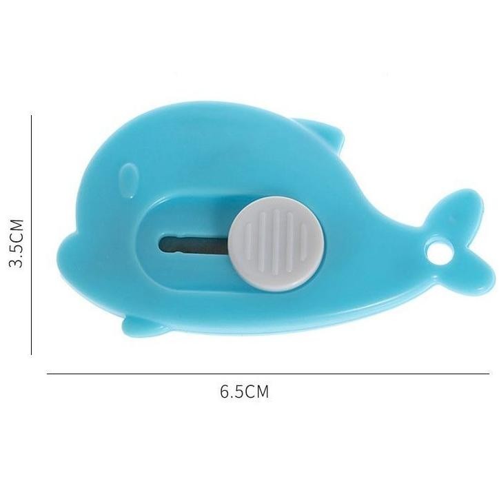 

Cutter Mini Motif Dolphin Pisau Kecil Model Dolphin Alat Bantu Buka Paket Serbaguna
