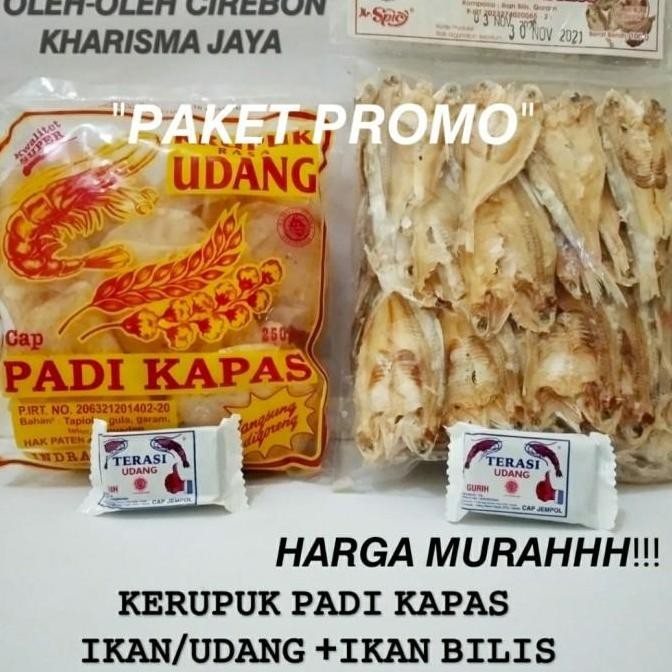 

KERUPUK PADI KAPAS UDANG/IKAN + IKAN ASIN TiGA WAJA 350gram